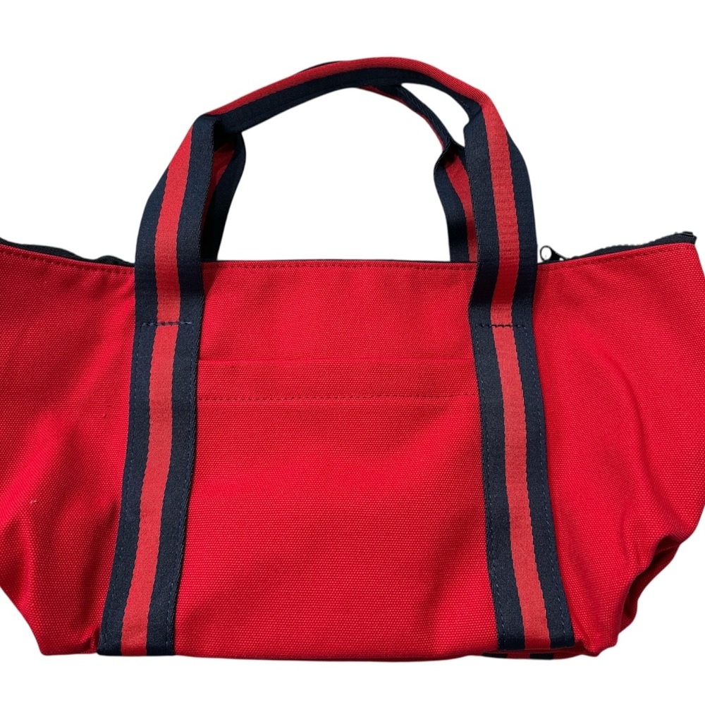 NWT R. Riveter Canvas Tote Bag in Cherry Red - Picture 2 of 3